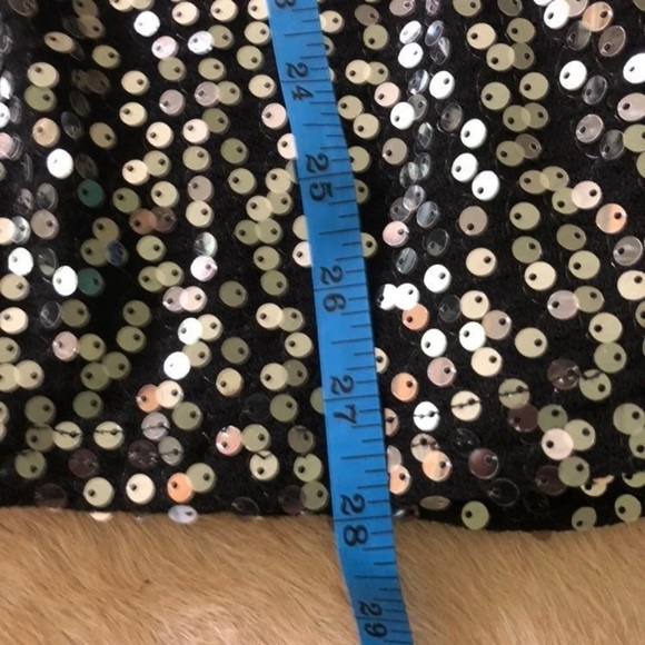 Sale! 2/$20 Lulus skirt: xs Nwot black sequin midi skirt - Picture 4 of 8
